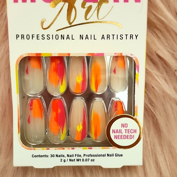 Brand New SALON PERFECT MODERN ART FALSE NAILS-L - Picture 3 of 3